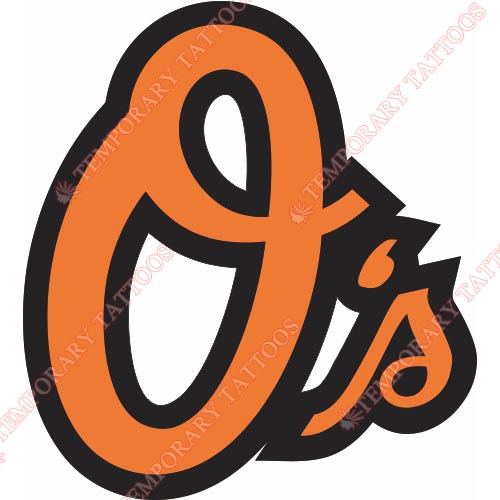 Baltimore Orioles Customize Temporary Tattoos Stickers NO.1436